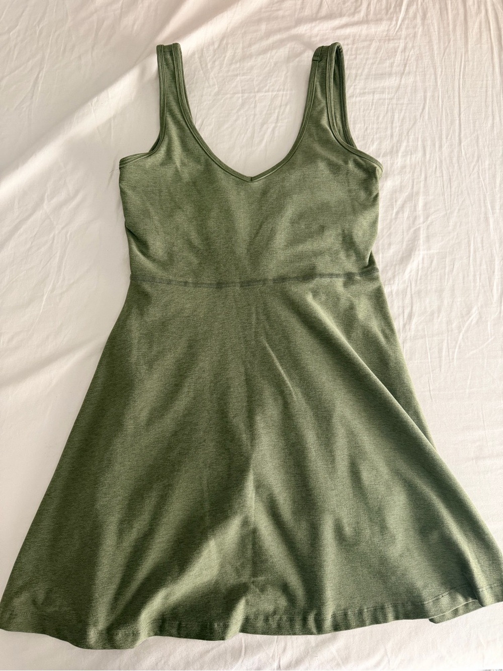 Beyond yoga space dye green athletic dress small